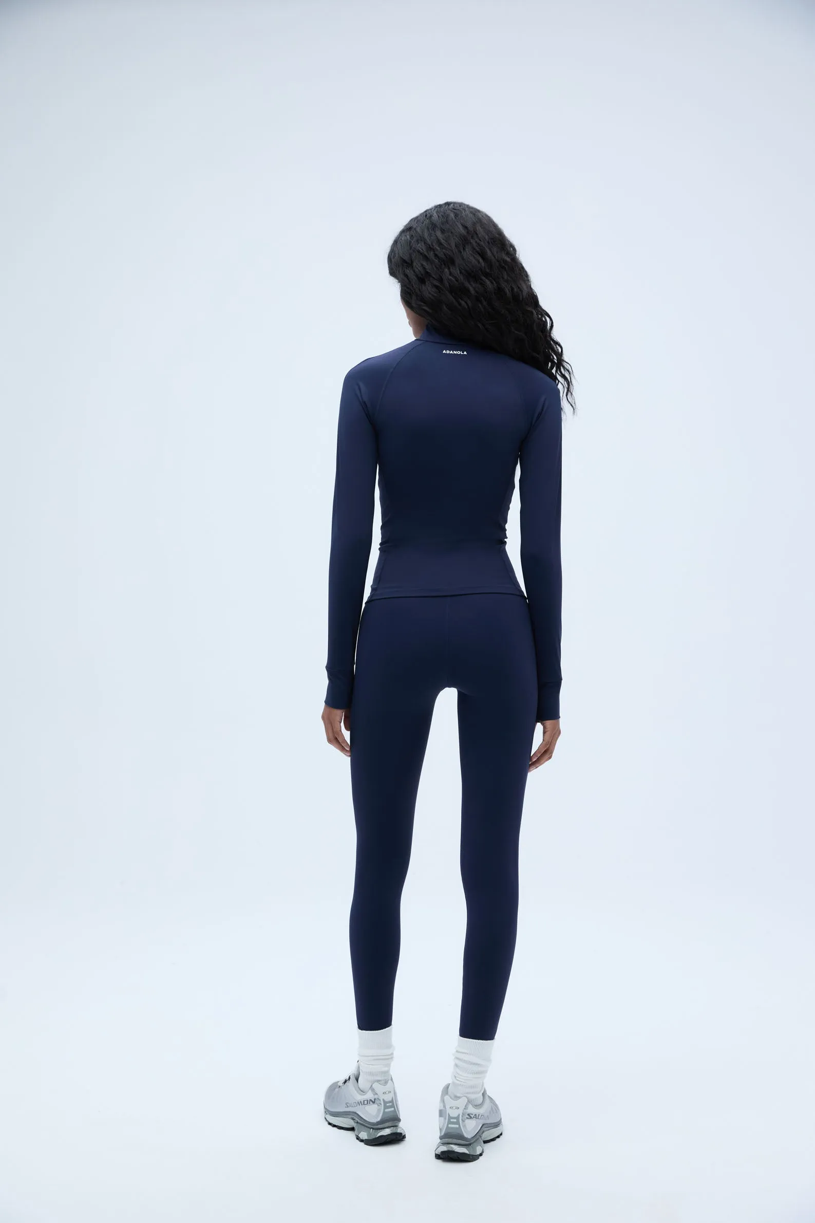 Ultimate Long Sleeve Quarter Zip Top - Navy Blue