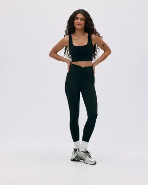 Ultimate Ruched Front Leggings - Black