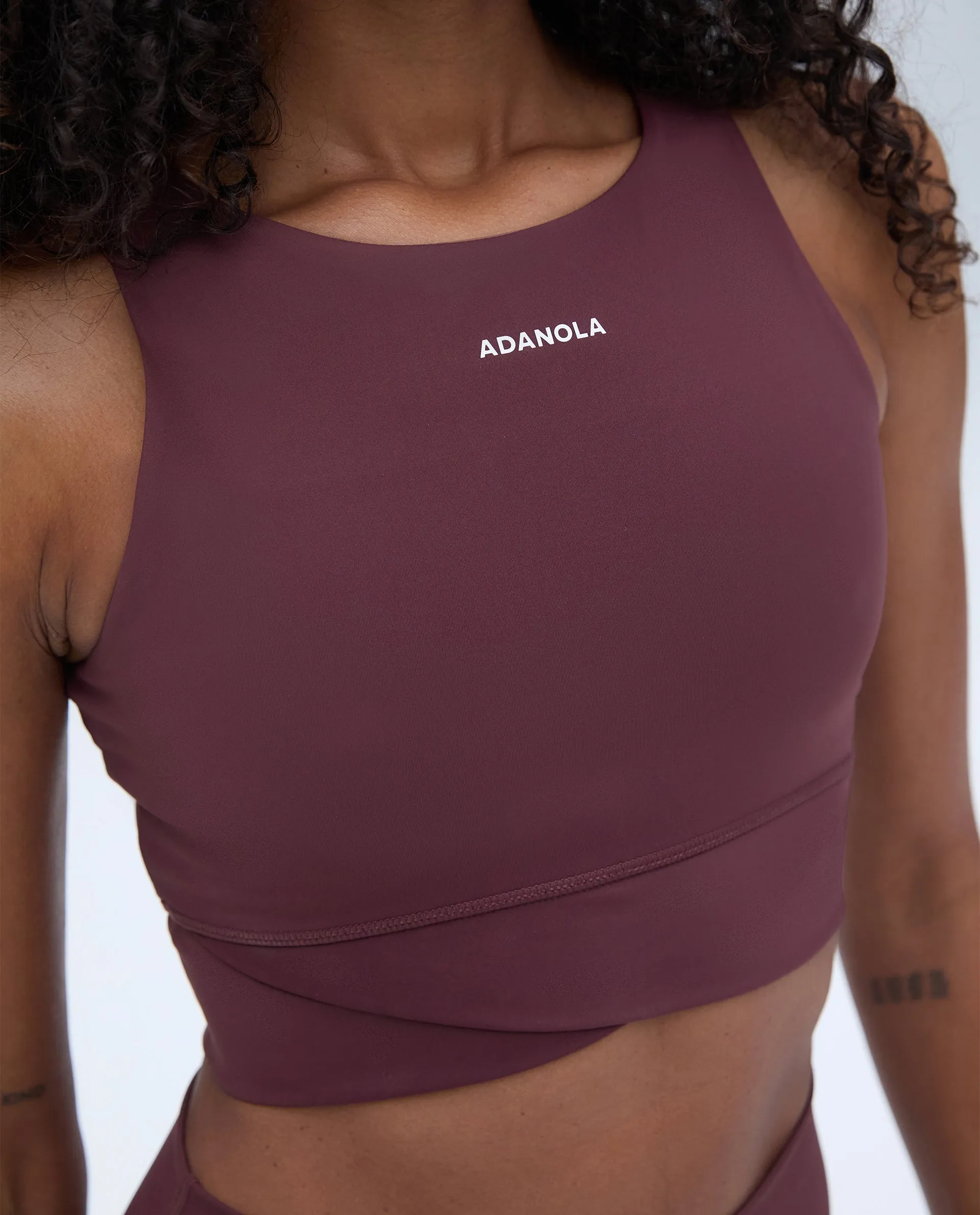 Ultimate Wrap Over Bra - Burgundy