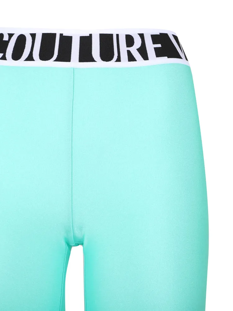 Versace Jeans Couture Logo-Waistband Knee-Length Cycling Shorts