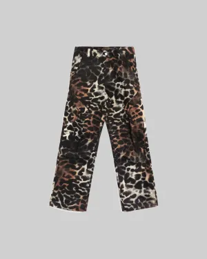 W PRINTED PANTS ARCHAEO BROWN