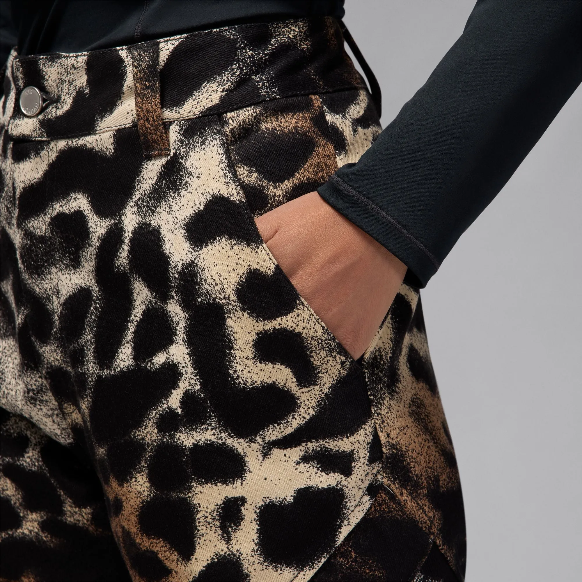 W PRINTED PANTS ARCHAEO BROWN