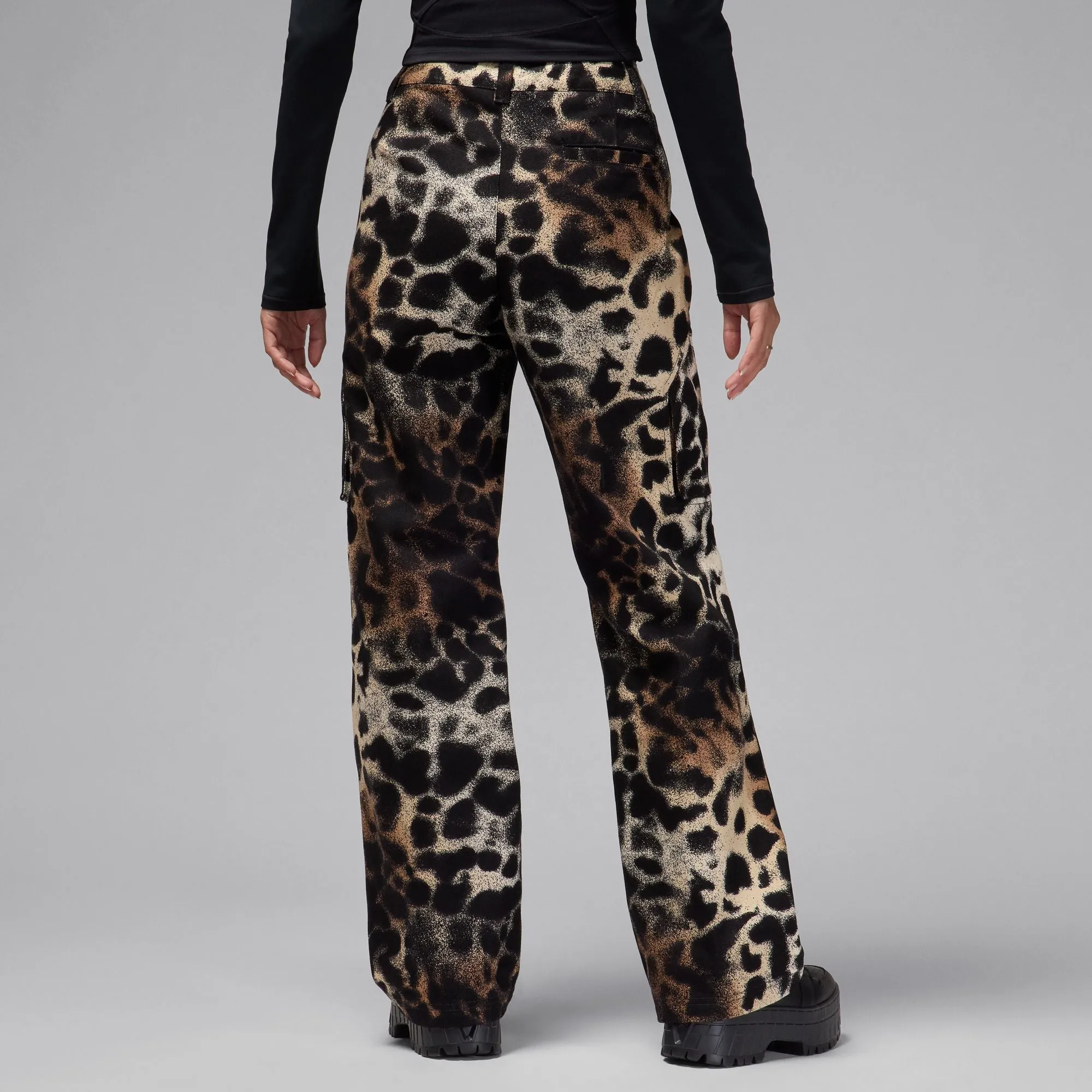 W PRINTED PANTS ARCHAEO BROWN