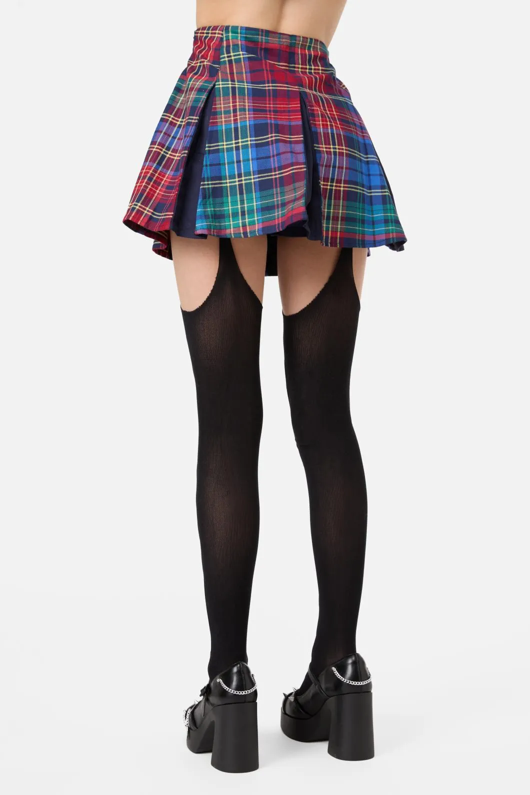 Wide Net Suspender Tights
