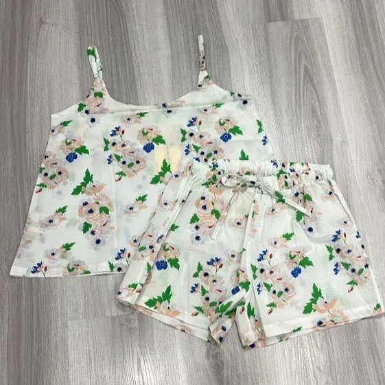 Women Strappy Pyjama Peony Flower - ملابس سباحة
