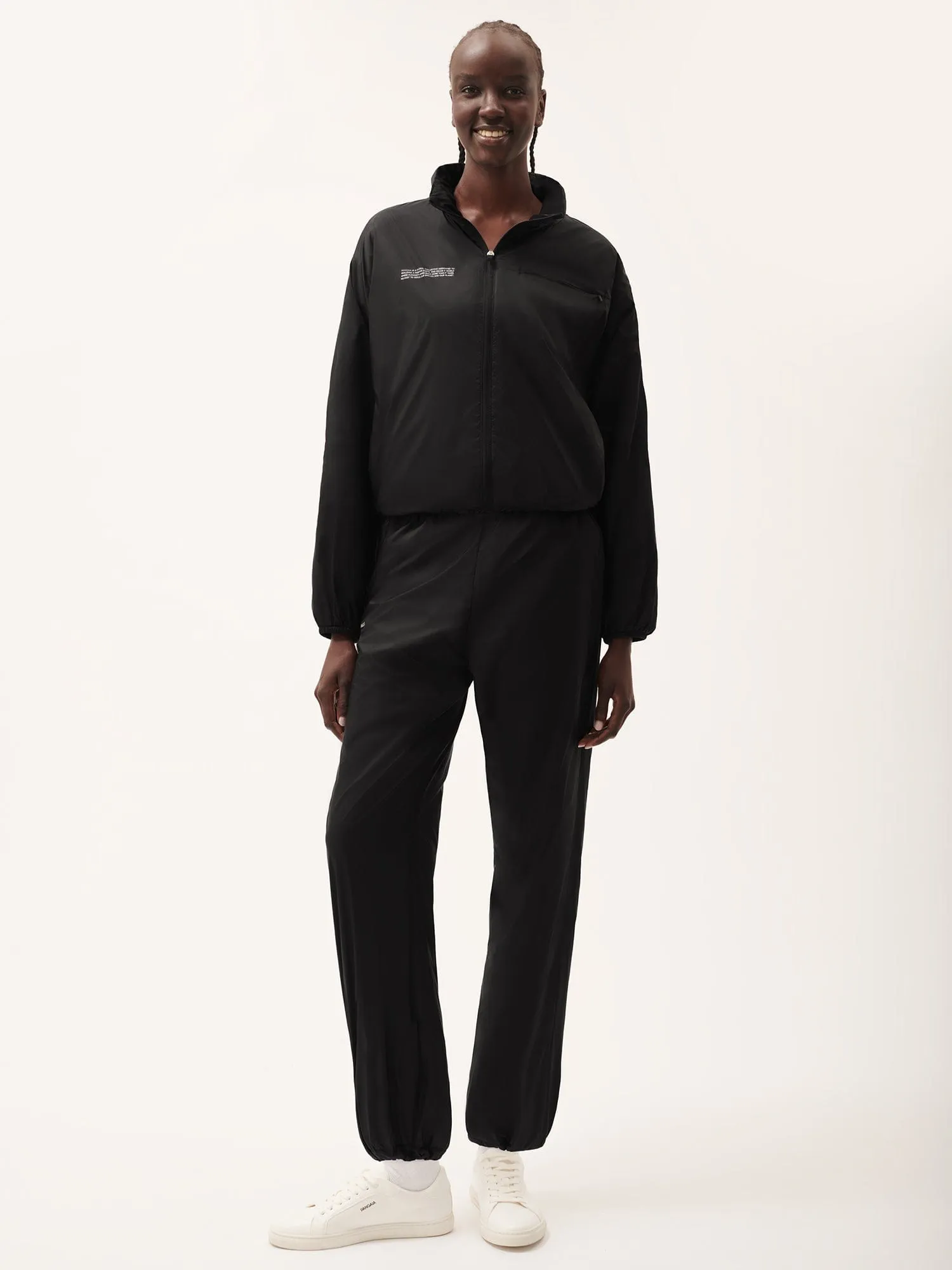 Womens DNA Recycled Nylon Track Pants—black