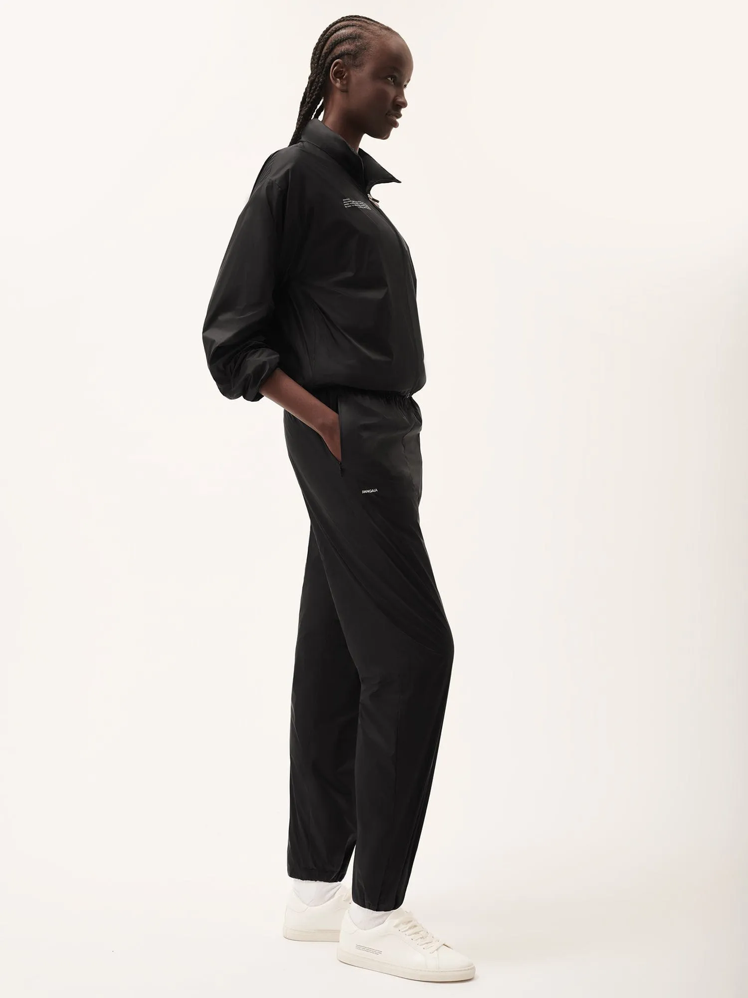 Womens DNA Recycled Nylon Track Pants—black