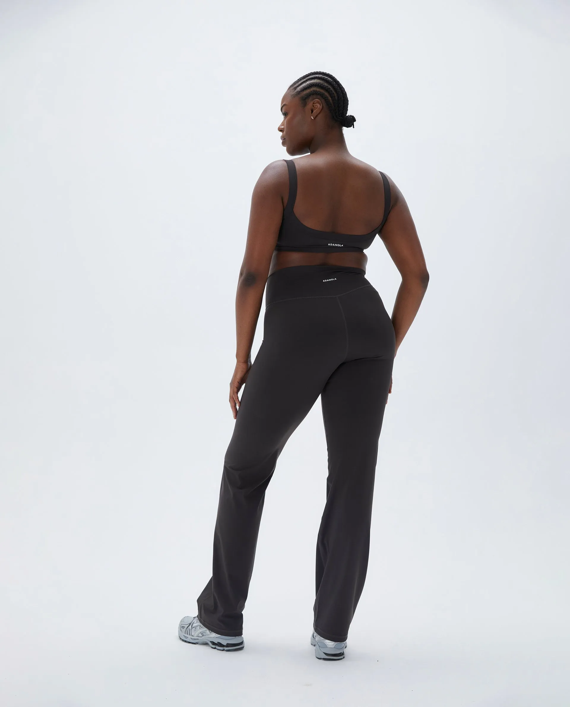 Wrap Over Yoga Pant - Coffee Bean
