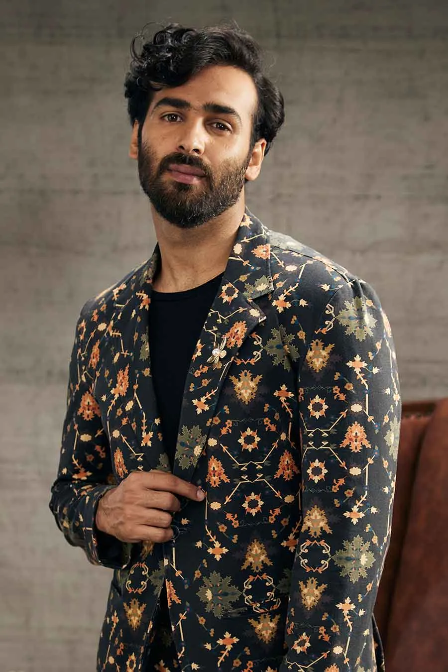 Zahra Printed Blazer & Pant Set