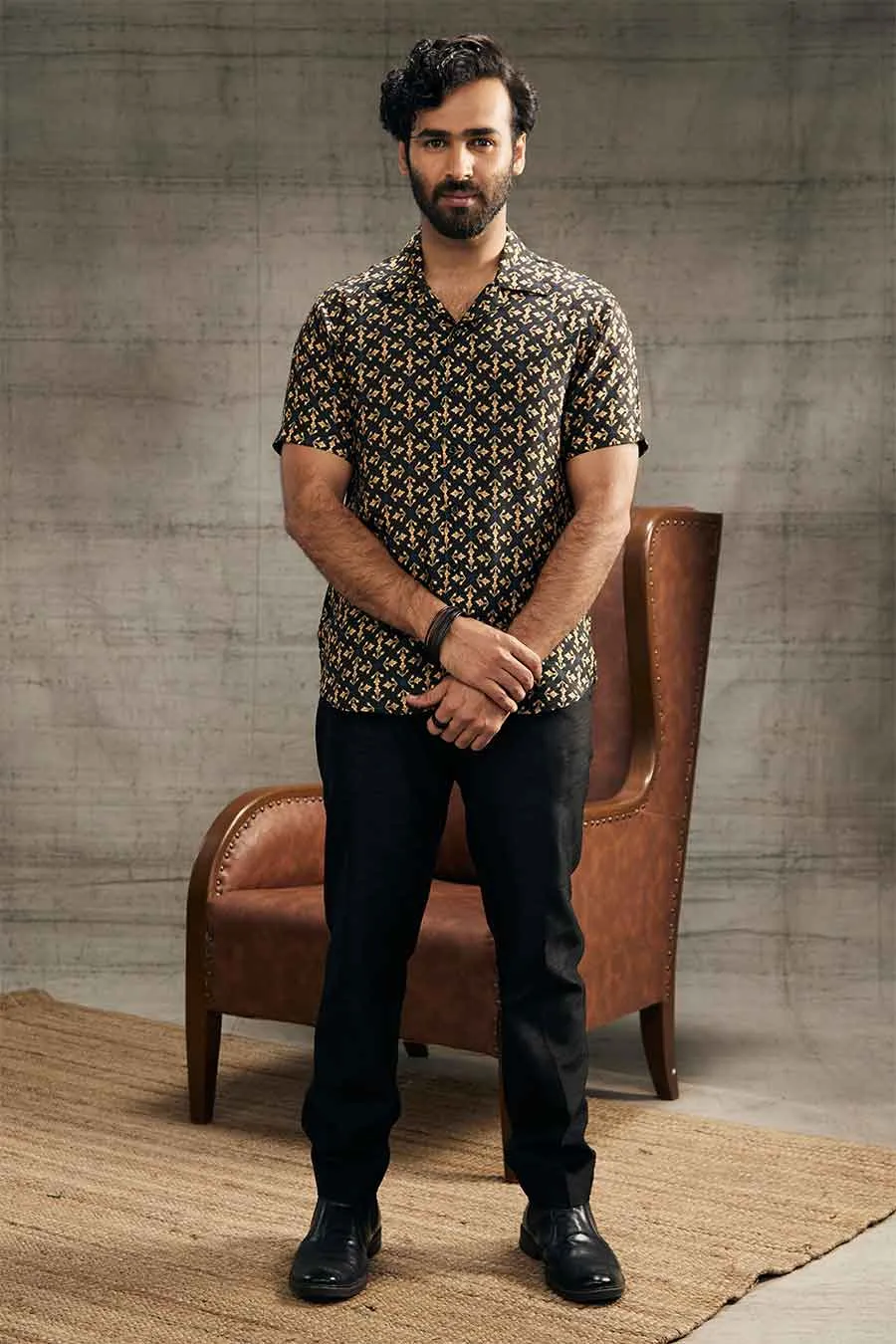 Zahra Printed Shirt & Pants Co-Ord Set
