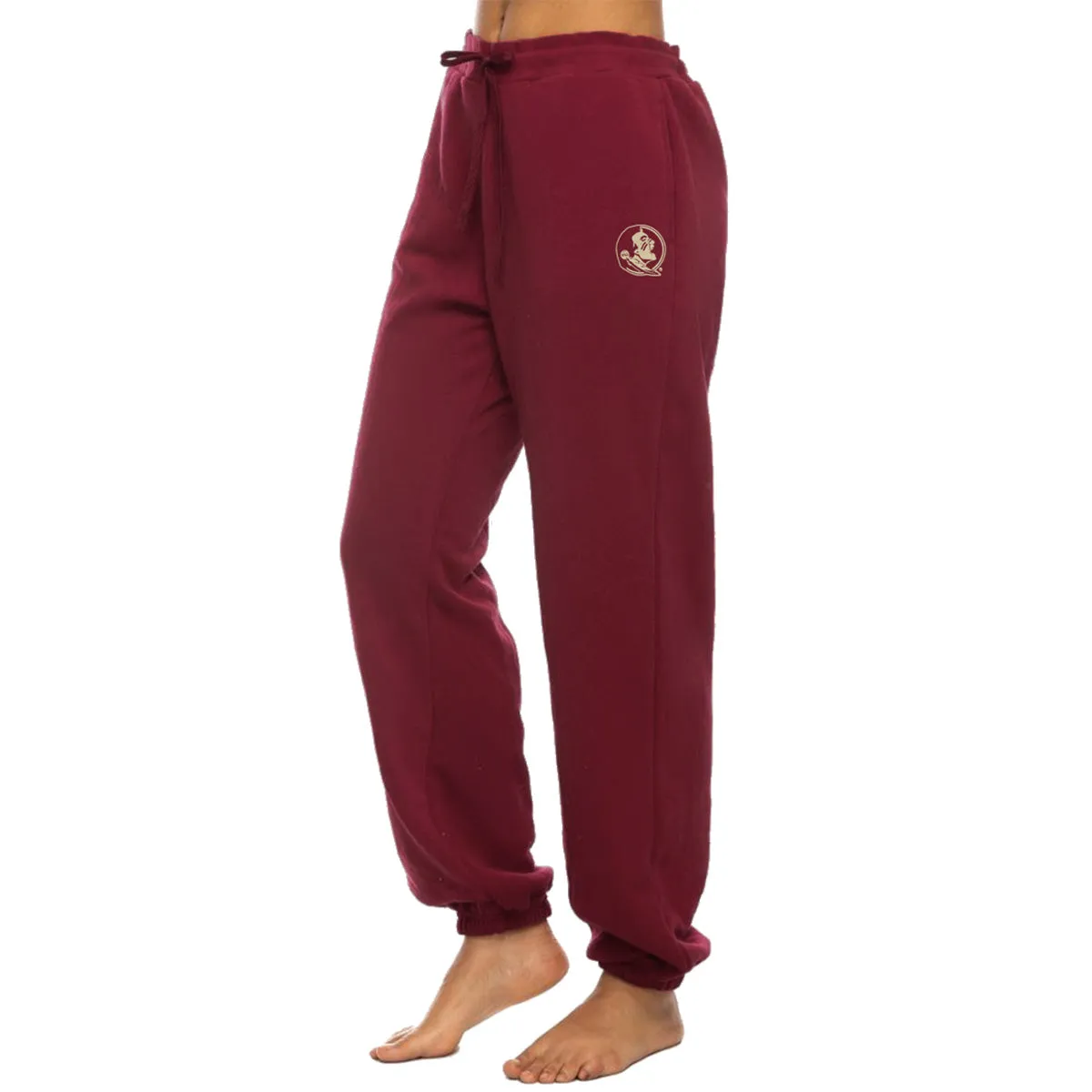 ZooZatz Women's Florida State/Seminole Logo Fleece Jogger - Garnet